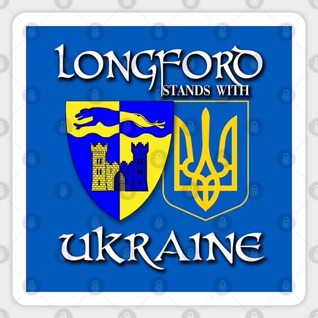 Longford Ireland Stands with Ukraine Irish Ukrainian Design Sticker by Ireland